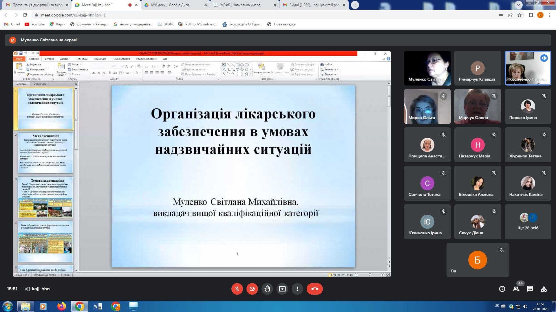 Презентація вибіркових дисциплін (ОПП "Фармація", бакалаврат)