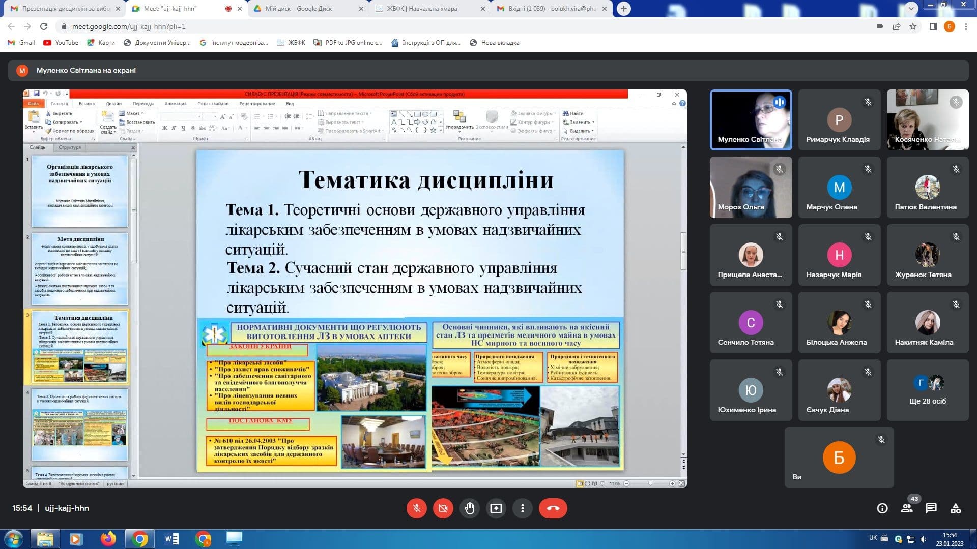 Презентація вибіркових дисциплін (ОПП "Фармація", бакалаврат)