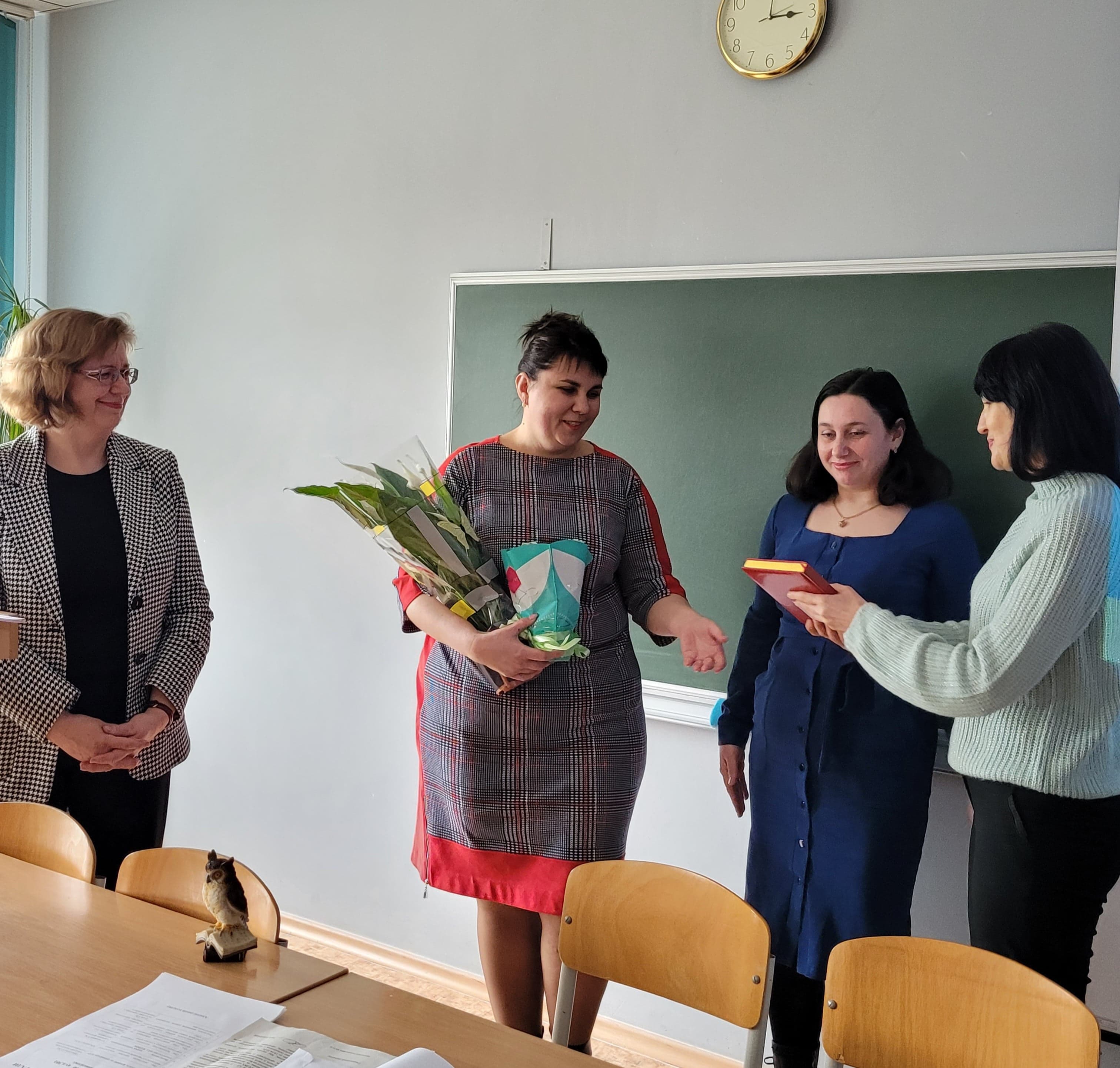 Вітання Ковальчук Ірини Станіславівни із успішним захистом дисертації
