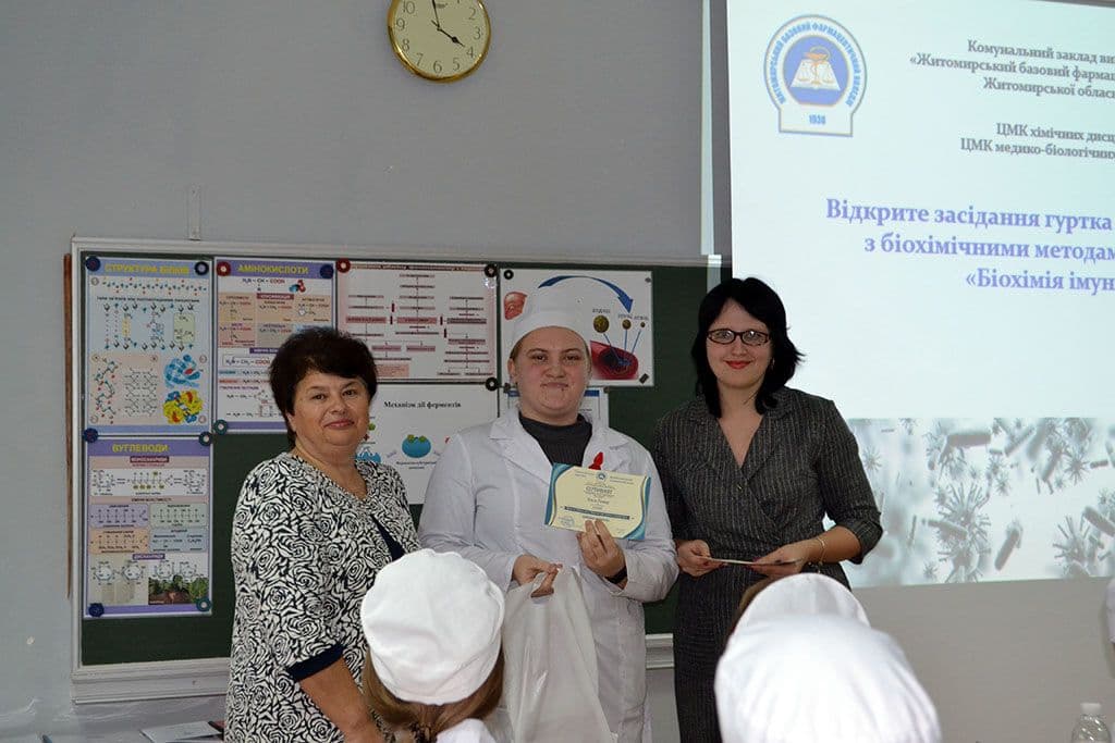 Відкрите засідання гуртка з біологічної хімії