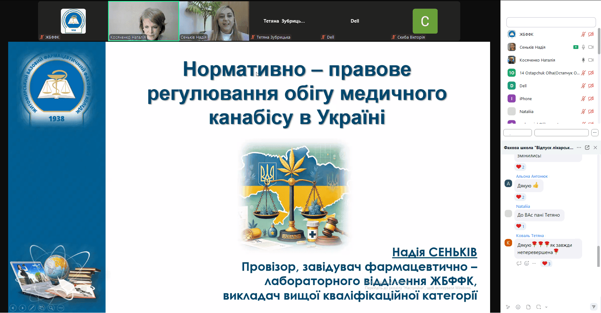 Фахова (тематична) школа. Відпуск лікарського засобу  споживачу з аптеки: від нормативних до практичних аспектів