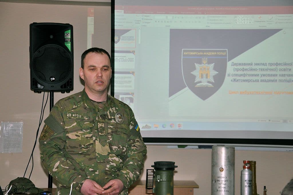 Заняття щодо алгоритму дій при виявленні вибухонебезпечних предметів
