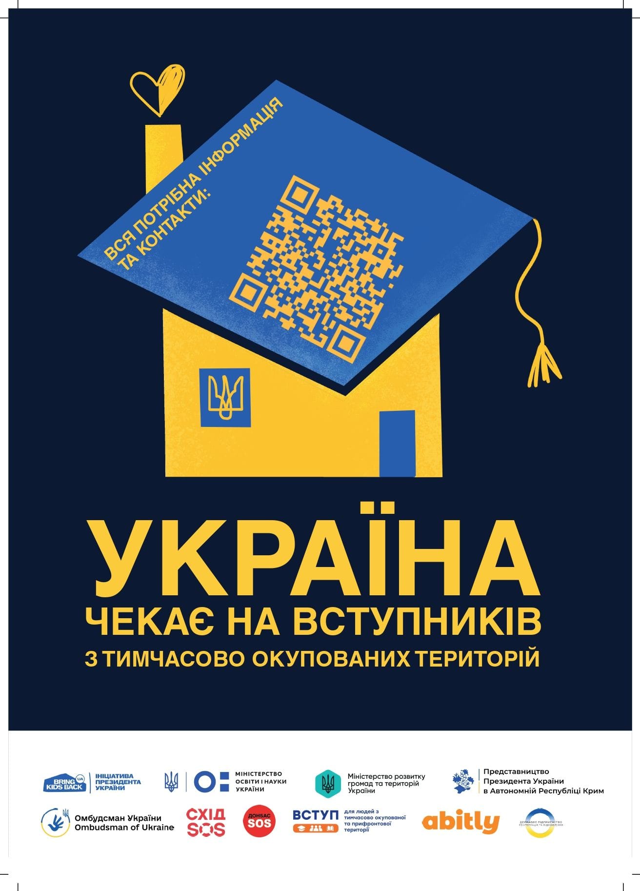 Інформація щодо вступу дітей та молоді з тимчасово окупованих територій України
