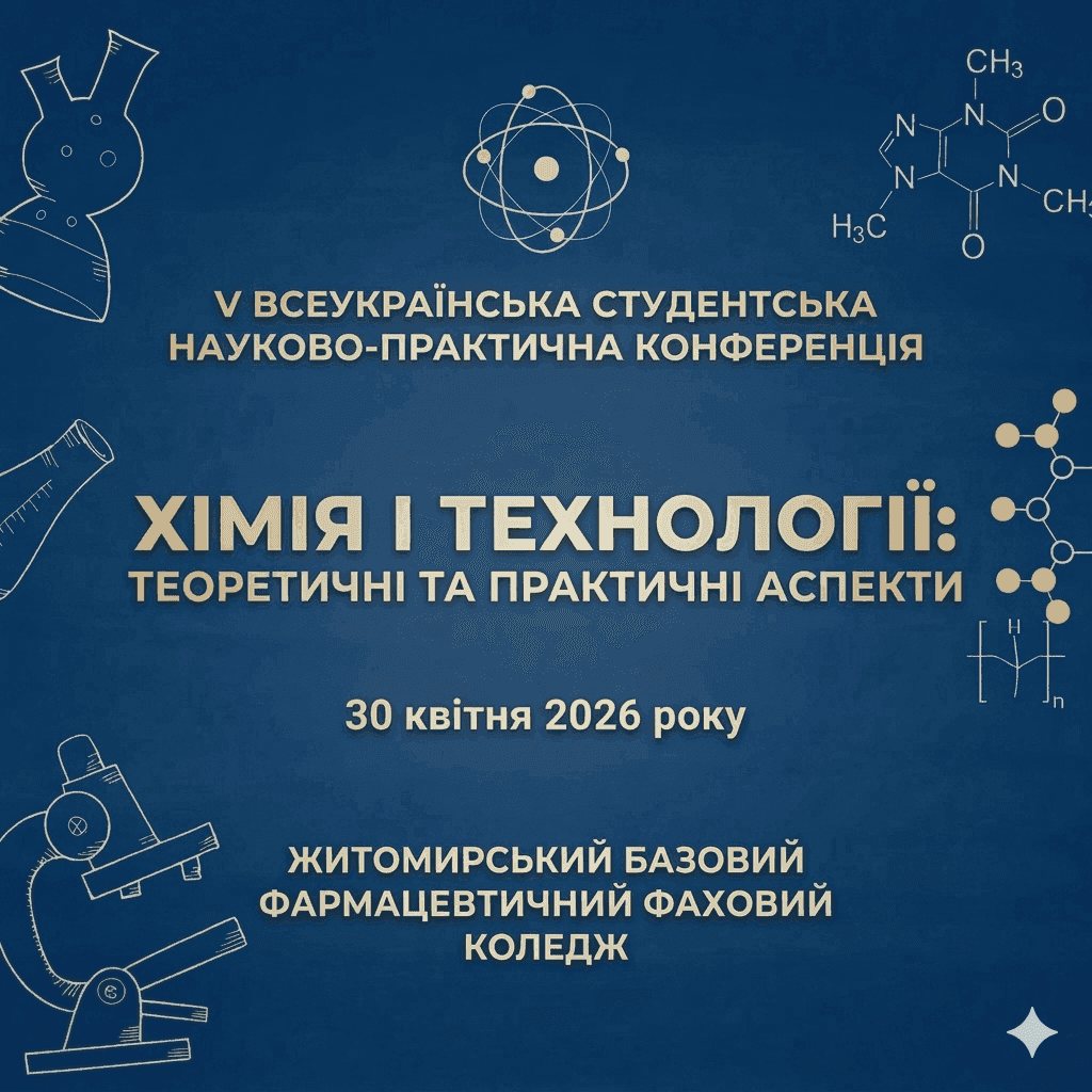 V Всеукраїнська студентська науково-практична конференція «Хімія і технології: теоретичні та практичні аспекти»