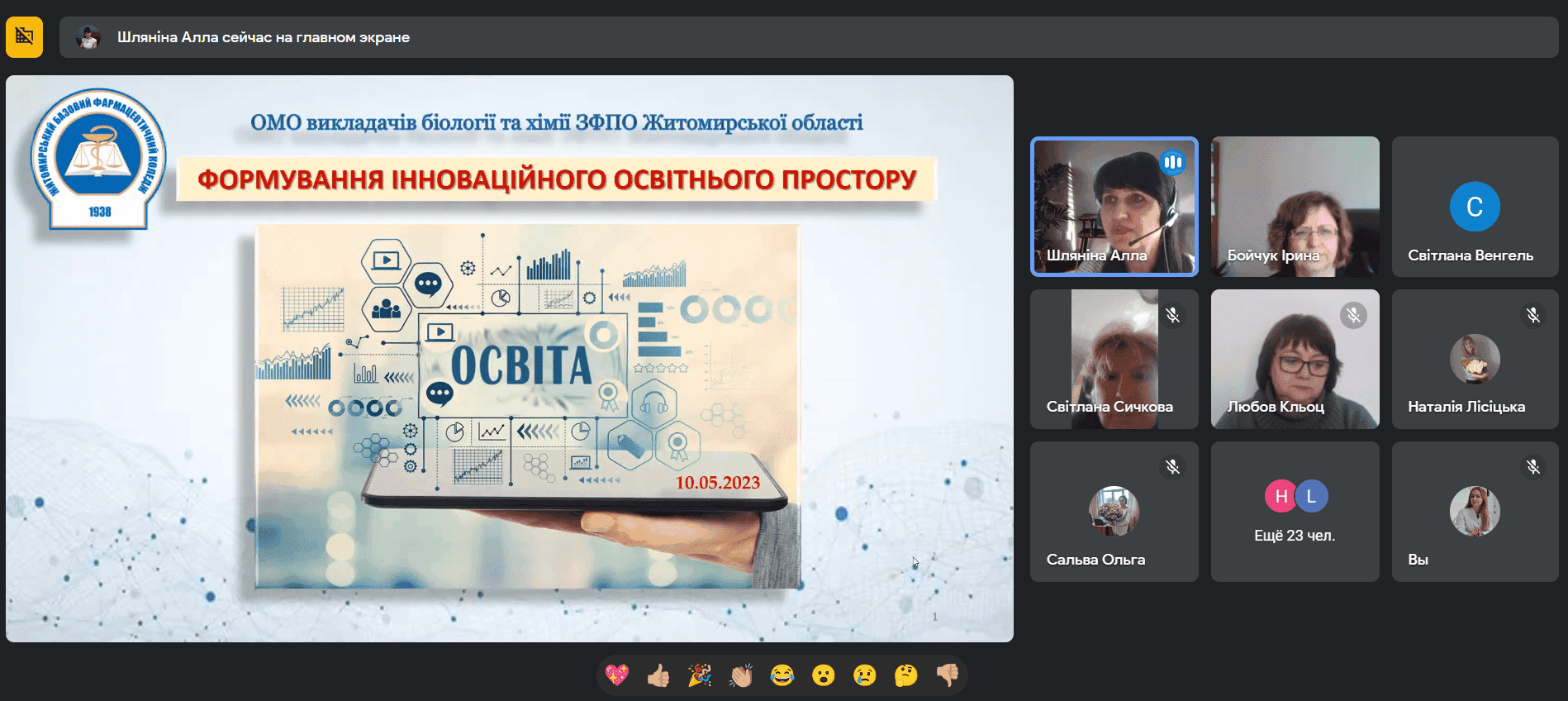 ОМО ВИКЛАДАЧІВ ХІМІЇ ТА БІОЛОГІЇ