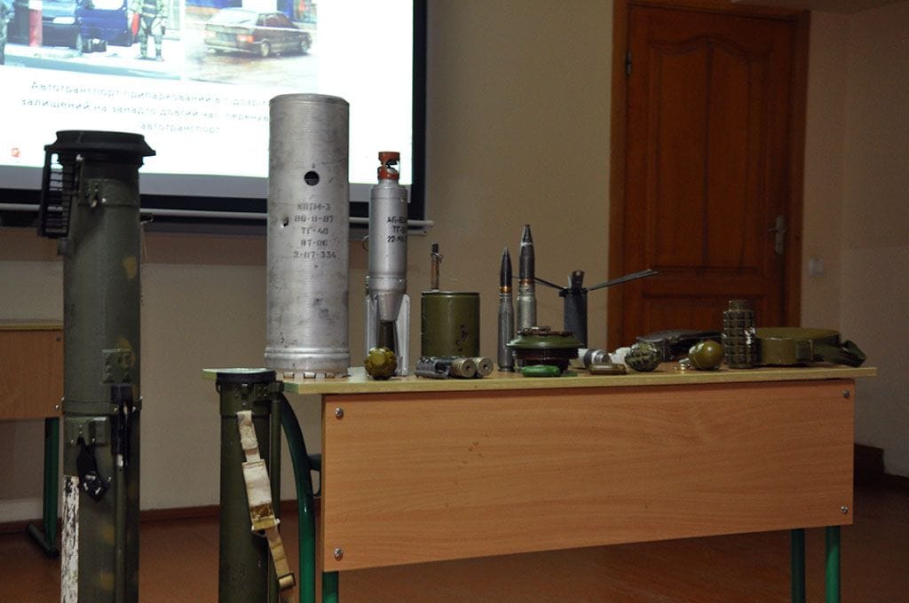 Заняття щодо алгоритму дій при виявленні вибухонебезпечних предметів